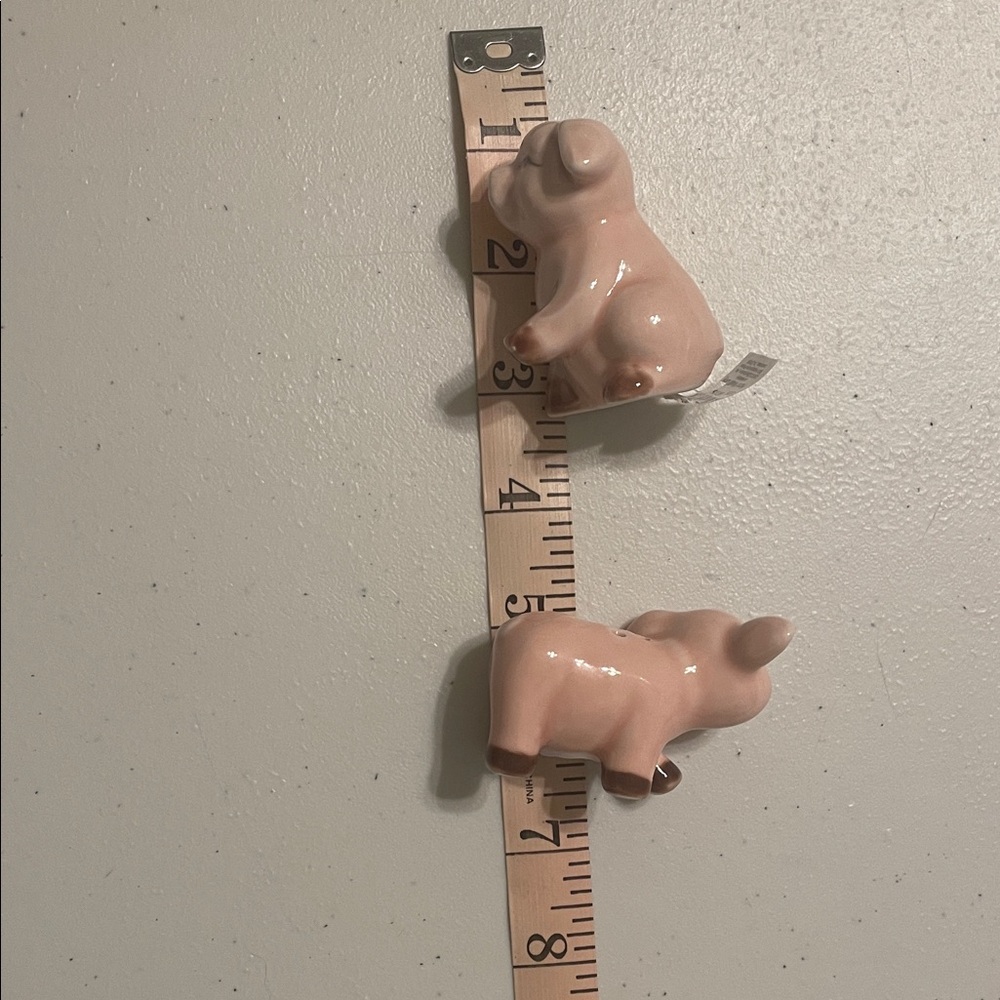 Mini Salt and Pepper Shakers Set Pigs - Picture 3 of 10